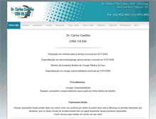 Tablet Screenshot of drcastilho.com.br